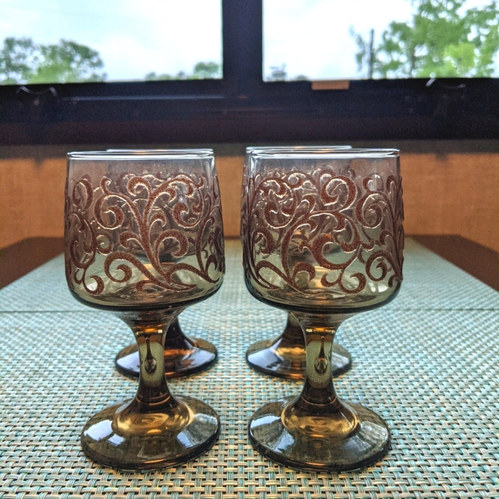 Libbey Vintage Wine Glasses